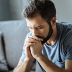 man meditating